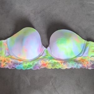 VS Pink Bustier strapless bra